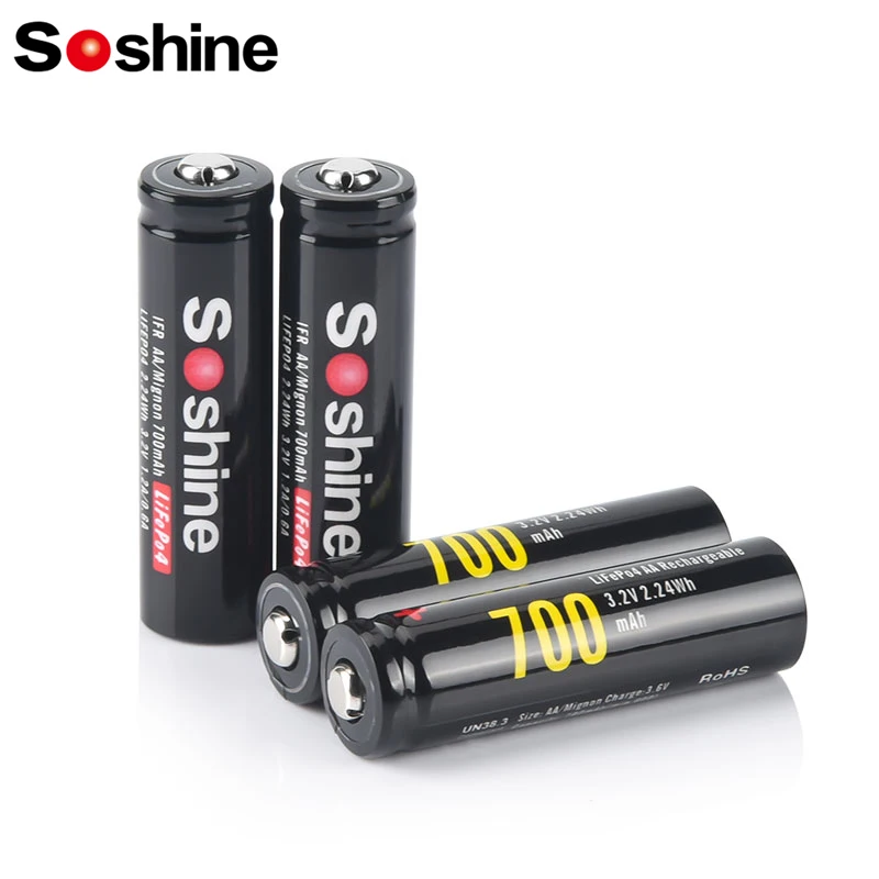 Аккумулятор Soshine 14500 700 мАч 3 2 В AA LiFePO4