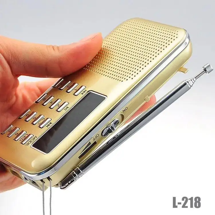 EONKO Super Bass HIFI FM-радиодинамик L-218 с TF USB AUX фонариком перезаряжаемой батареей