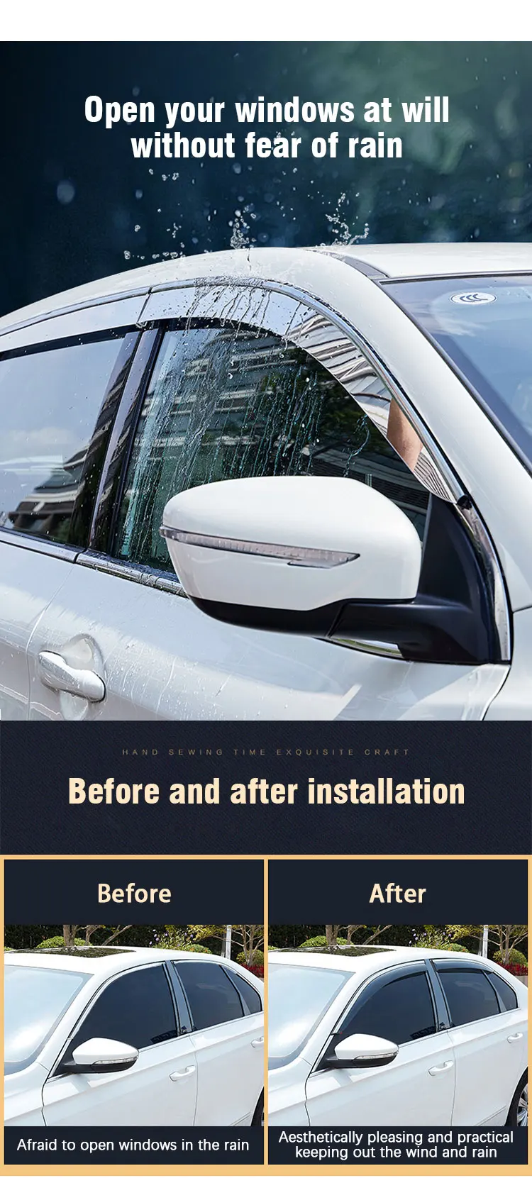 Дефлекторы для Subaru Forester SH 2009 ~ 2013 4x автомобильный боковой оконный козырек от дождя