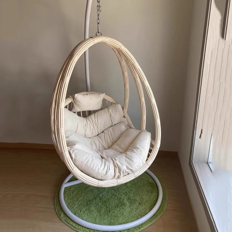 Подвесное кресло-качели для яиц гамак белая корзина с мягкой подушкой Железная