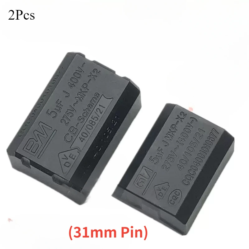 

Конденсатор для индукционной плиты, 2 шт., MKP-X2, 5 мкФ, 400 В, 275 В-X2, аксессуары, детали (31-миллиметровый контакт)