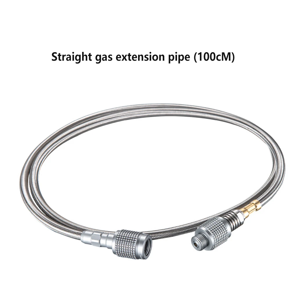 

Camping Stove Adapter Leakproof Stainless Steel Gas Tube Replacement