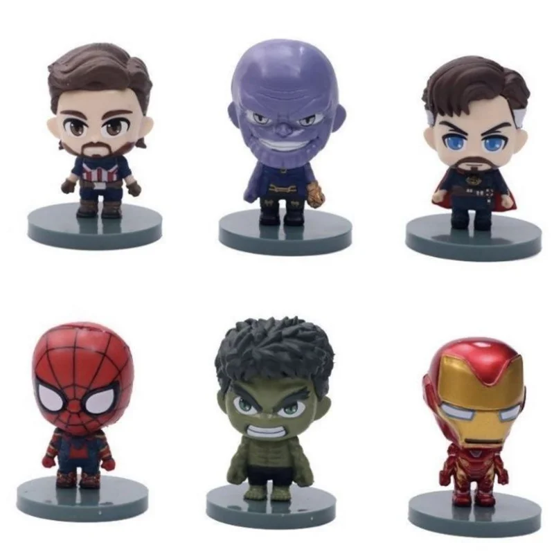 

Avengers Hand-run Retro Personality Creative Anime Captain America Iron Man Thanos Model Spider-Man Toy Ornament Doll Wholesale