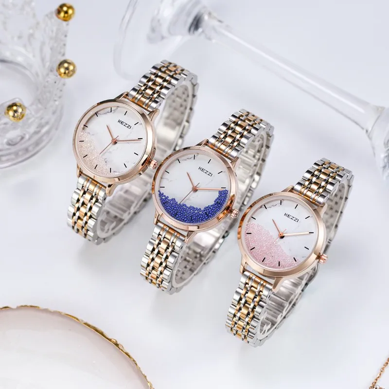 

Personalized creativity of famous watch high configuration 2023 new steel band student watch simple quicksand temperament wrist