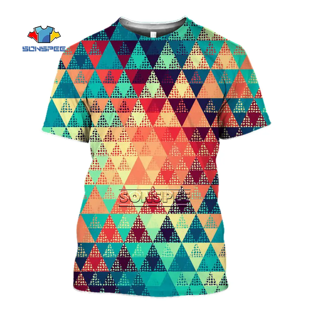 

2022 Summer New Printed T-shirt Men's Short Sleeve Tops Korean Loose Trend Design Argyle Tshirt Casual Geometric Handsome Tops