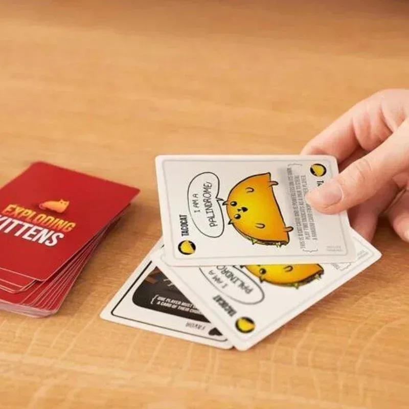 Карточная Игра Exploding Kittens Оригинальная Версия NSFW Эластичные Котята Импульсные