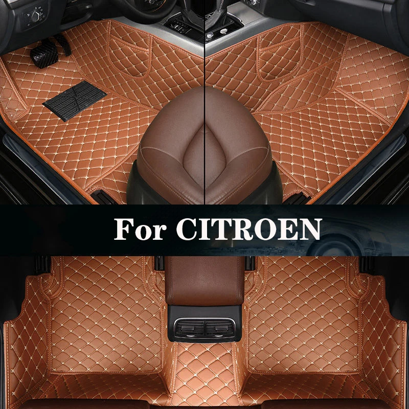 

Новая Боковая Сумка для хранения с индивидуальным кожаным автомобильным напольным ковриком для CITROEN C-Elysee Xsara CX25 BX Xantia, автозапчасти