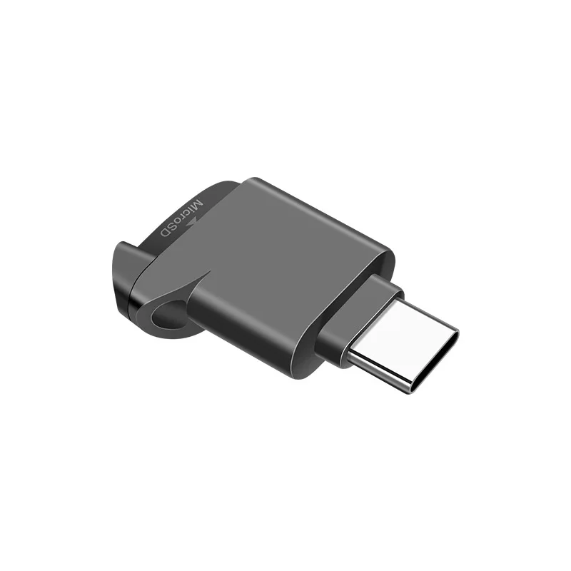 Фото Устройство чтения карт памяти Type-C 2.0 Mini TF, внешнее, черное, для карт памяти USB C 2.0, для iPhone 17 16, устройство чтения карт Mini TF №4