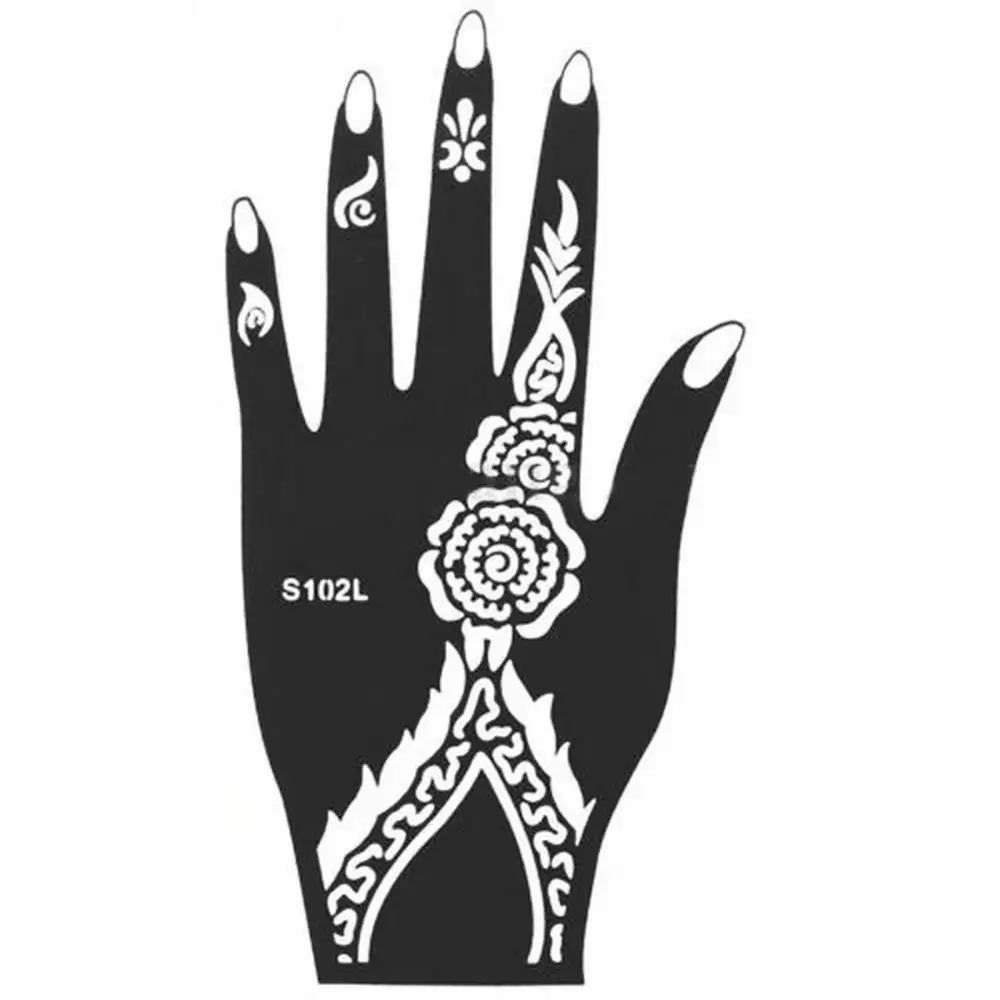 1 шт. тату-наклейка Арабская/индийская хна временная татуировка трафарет для