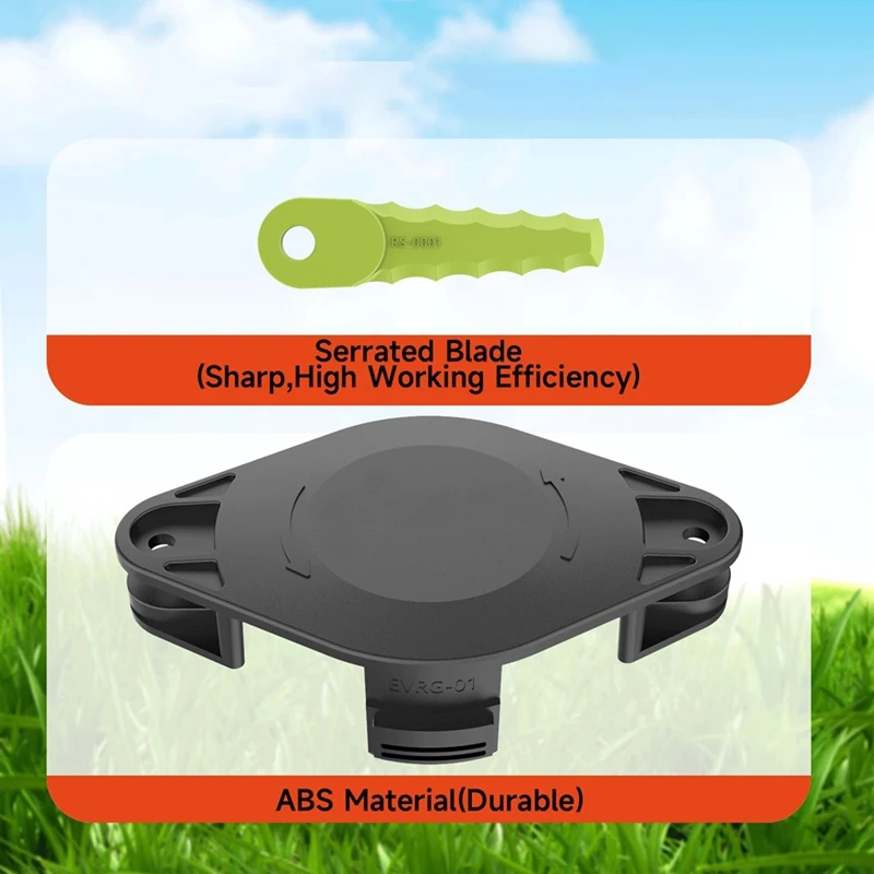Пластиковая Головка триммера для триммеров Ryobi 18 В 24 и 40 в RY40210 RY40210A с 10 лезвиями
