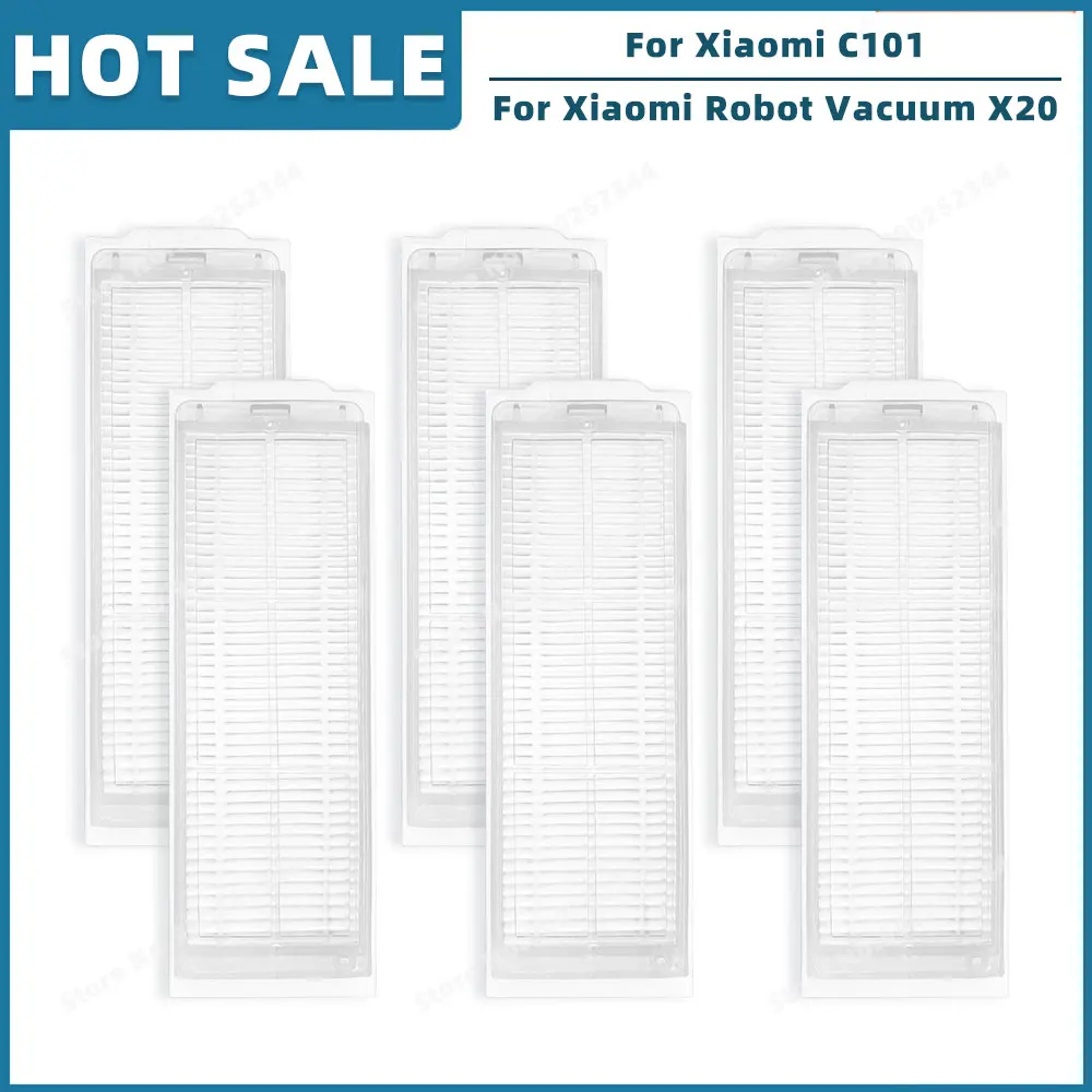 Запчасти для робота-пылесоса Xiaomi X20 C101 C101JZ, сменные детали, аксессуары, основная боковая щетка, фильтр НЕРА, насадка на швабру