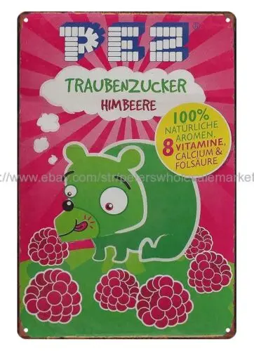 Пес конфеты травбензукер химбер металлический жестяной знак ностальгическая