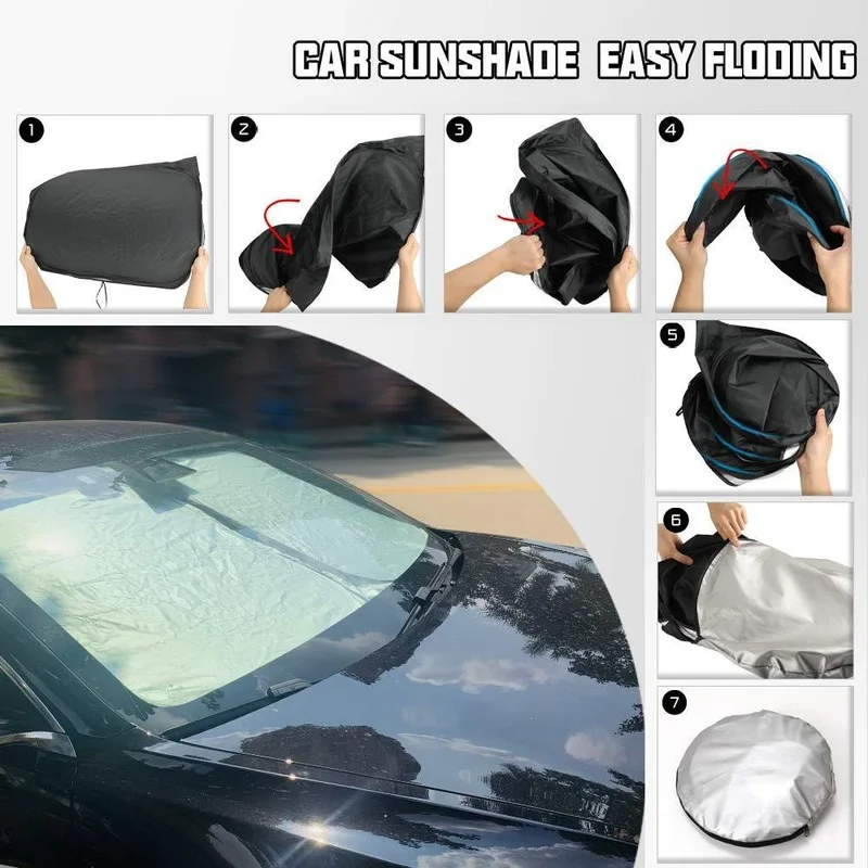 

New Car Windshield Sun Shade Covers Visors Auto Front Window Sunscreen Parasol for Tesla Model 3 Y Sunshade Accessories