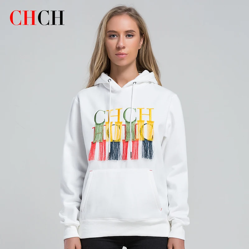 CHCH 2023 Women's Hat Sweater Jacket Casual Long -sleeved Soft and Elastic Sportswear Pullover Men's and Women's Sports Clothes