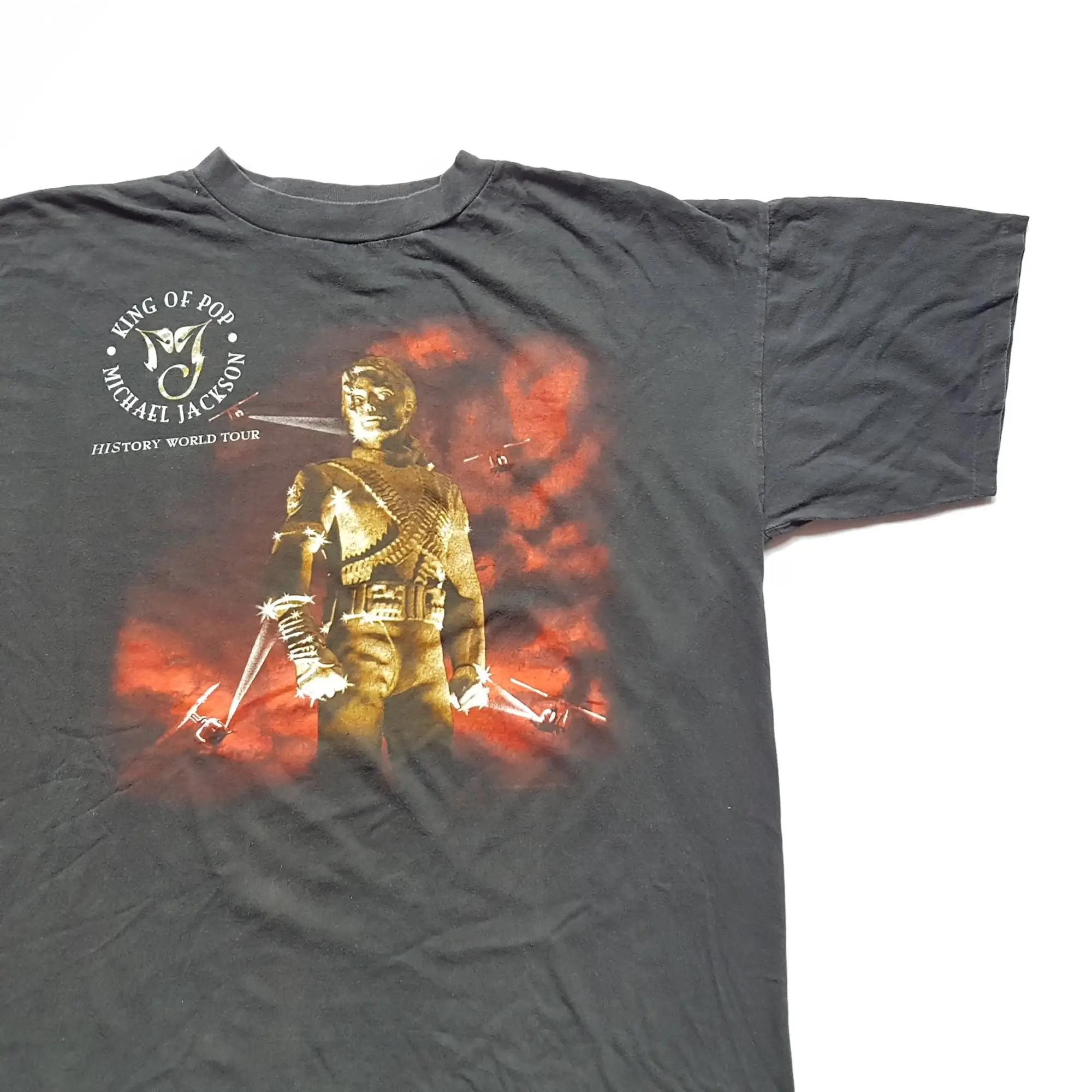 Винтажная Футболка 1996 Майкл Джексон король поп история мирового турнира Размер XL