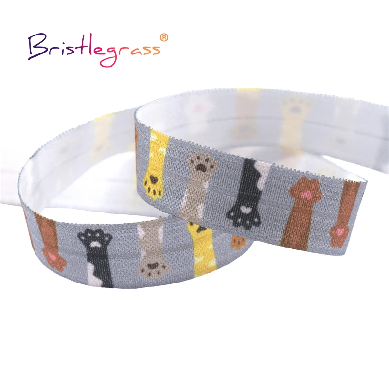 Шитье кошачьей лапы рисунок питомца складная эластичная лента из спандекса