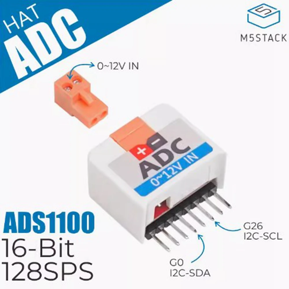 M5Stack Stick C совместимый с ADC HAT самокалибровочный аналогово-цифровой