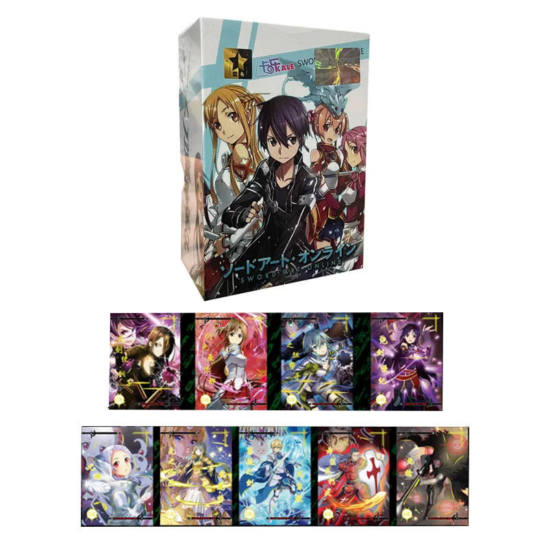 

Новинка, оригинальное искусство меча онлайн, киригая Наруто SP, игры с буквами, коллекция персонажей аниме Caed, Детские открытки, игрушка в подарок