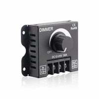 dc 12v 24v led dimmer switch voltage regulator 360w 720w adjustable manual dimming knob controller for led strip light lamp