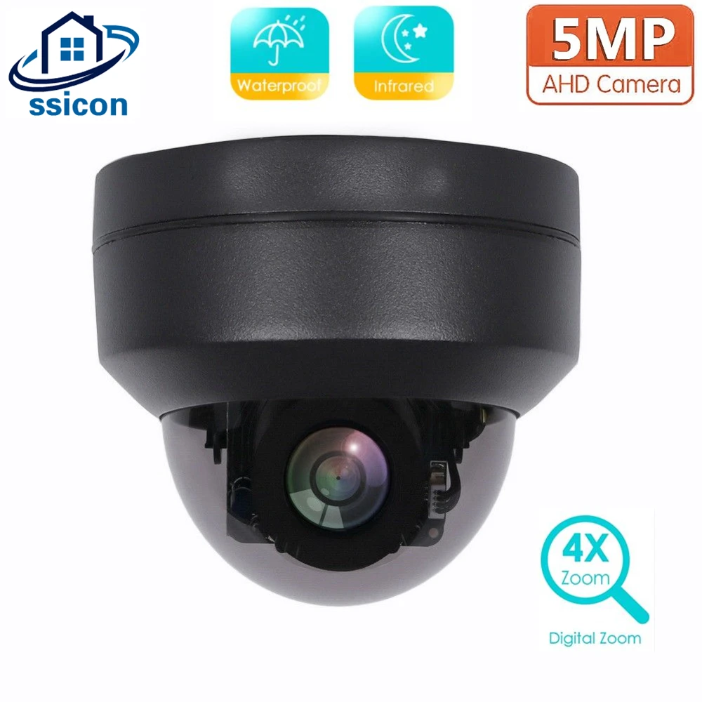 

5MP AHD PTZ Camera Outdoor 2.8-12mm Motorized Lens 4 IN 1 AHD/CVI/TVI/CVBS MINI Speed Dome CCTV Camera Waterproof