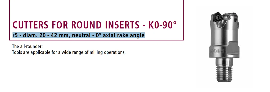 

Original Product POKOLM R5 neutral - 0° axial rake angle Threaded shank end mill bodies whirling milling 200 3 25 200 4 25 200
