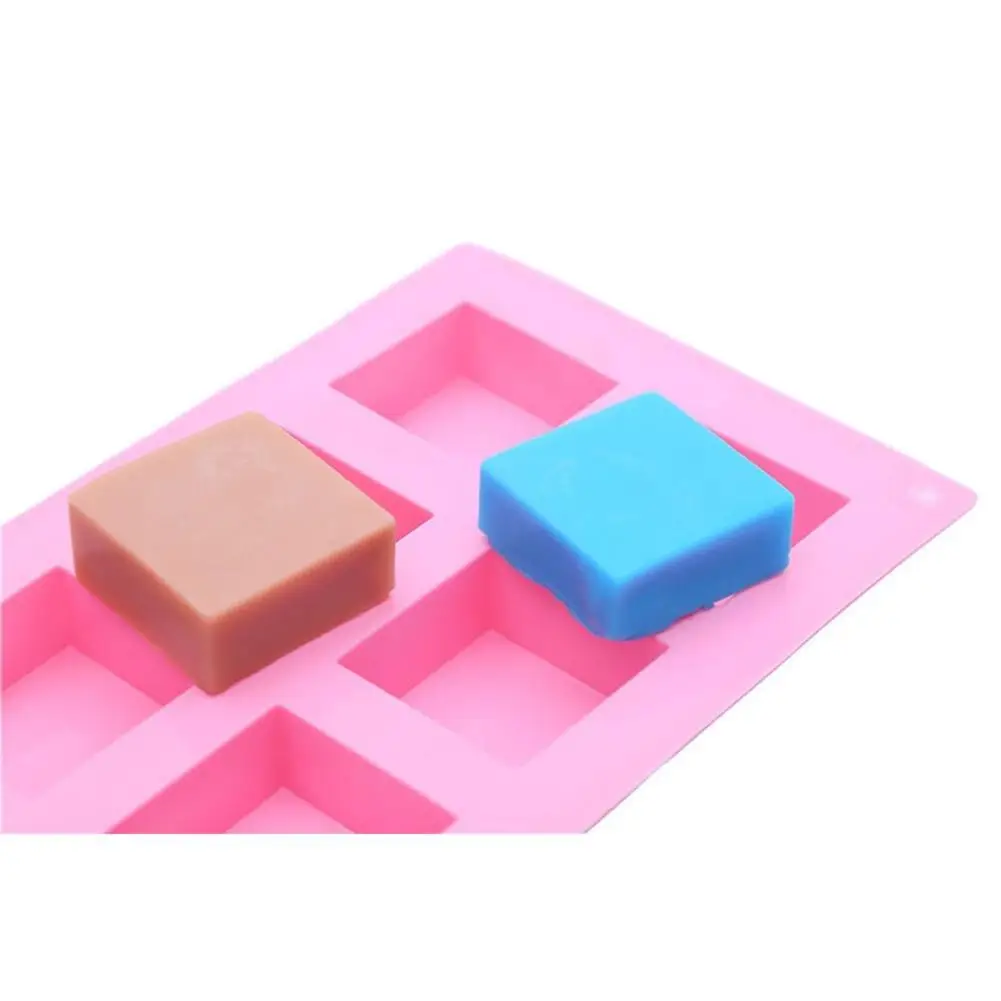 

Drop shipping Silicone 6 Grid Square Chocolate Cupcake Cake Mold Making Tool Soap Mould DIY Baking Decorative Cake Mould Tools