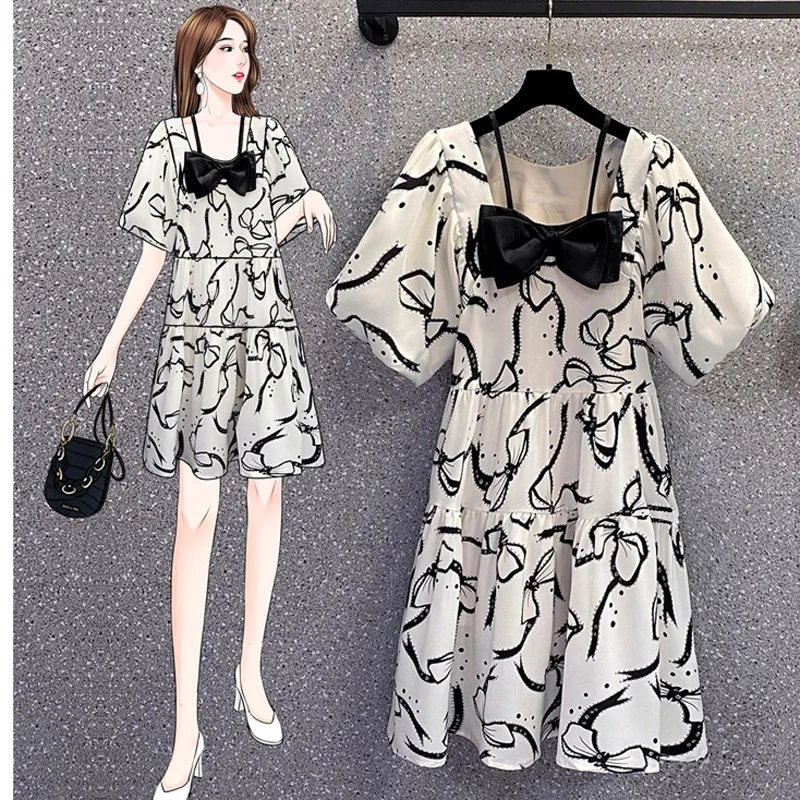 

Женское пляжное мини-платье с квадратным вырезом и коротким рукавом