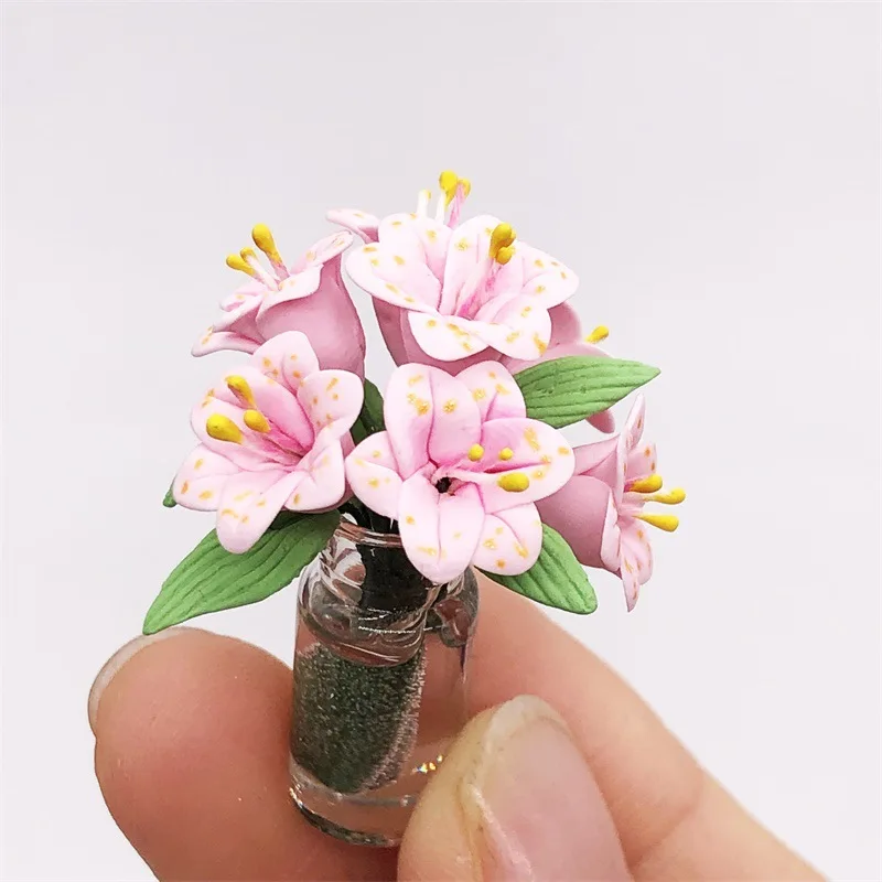 

1:12 Dollhouse Miniature Green Mini Tree Potted For Green Plant In Pot Doll House Furniture Home Decor Simulation Potted Plants