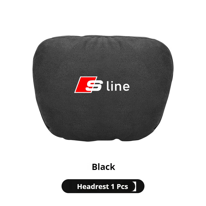 

Audi Sline S3 S4 S5 Q3 Q5 Q7 Q8 A3 A4 A5 A6 A7 A8 RS3 RS4 Замшевый автомобильный подголовник для шеи, поддержка сиденья, поясничная подушка, мягкая подушка для шеи