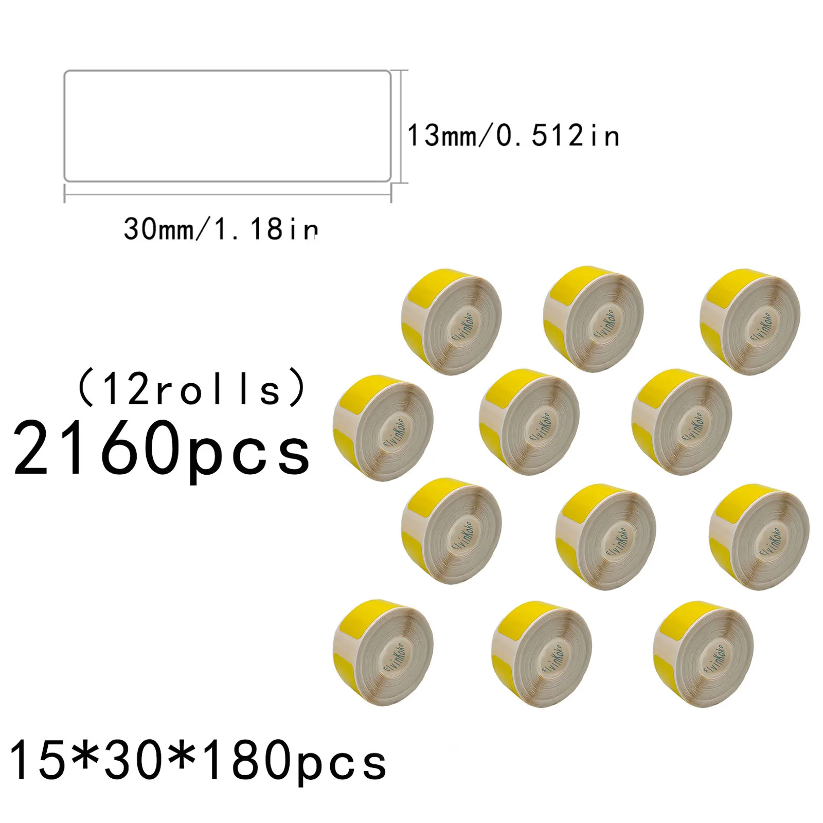 

Этикетки для принтера P15 15*30 мм 180 шт.