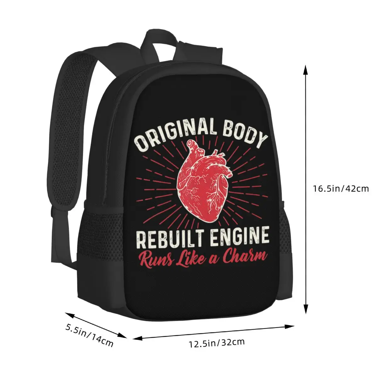 Оригинальный корпус перестроенный двигатель сердечный ритм рюкзак для