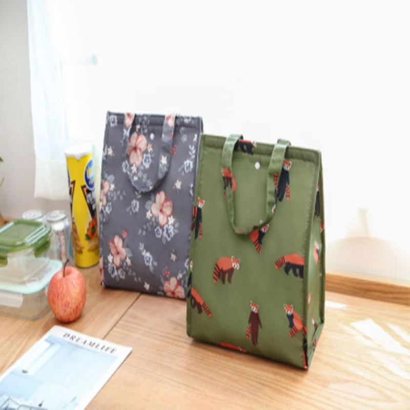 

High Quality Waterproof Special Thermal Insulation Storage Tote Portable Insulated Lunch Box Pouch Cooler Canvas Cloth Food Bag