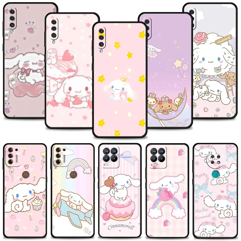 Чехол для Realme 8 pro c21 G22 Motorola g8 plus one fusion Nokia g10 5 4 Золотая Корона Cinnamoroll Возьмите