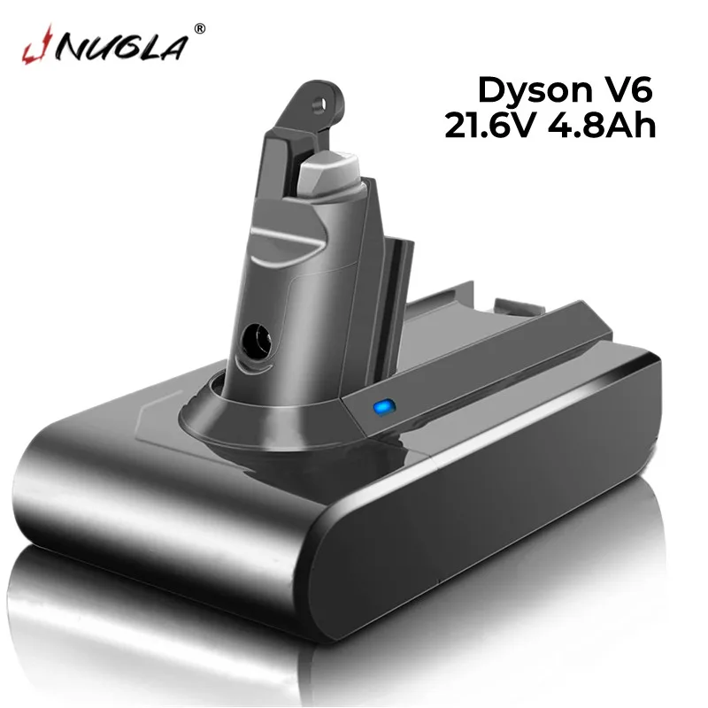 

Replacement Dyson V6 Battery 4800mAh 21.6v for Dyson V6 DC58 DC59 DC72 Series Absolute Animal Motorhead Slim SV03 SV04 SV05