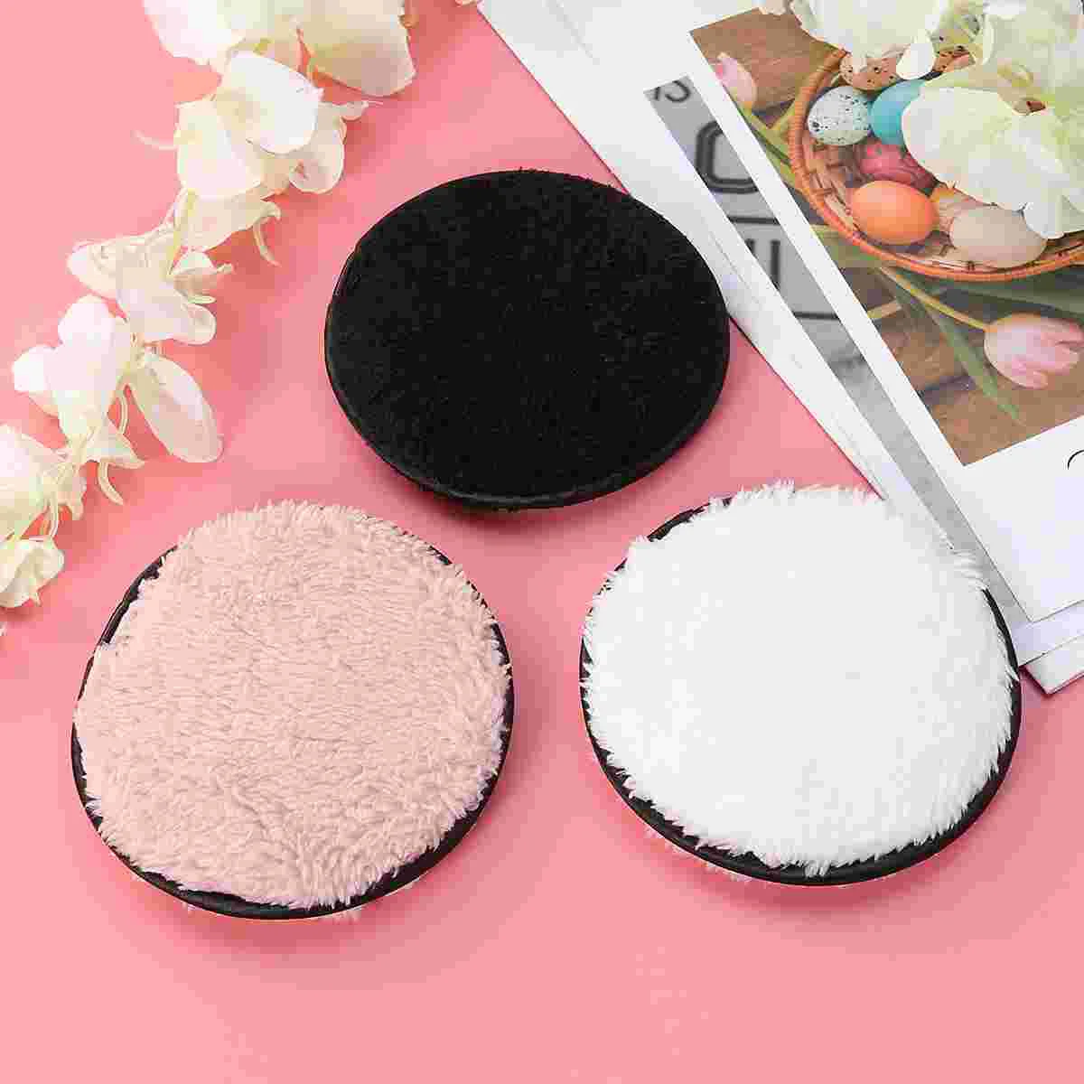 

3PCS Reusable Washable Makeup Remover Puffs Cleansing Plush for