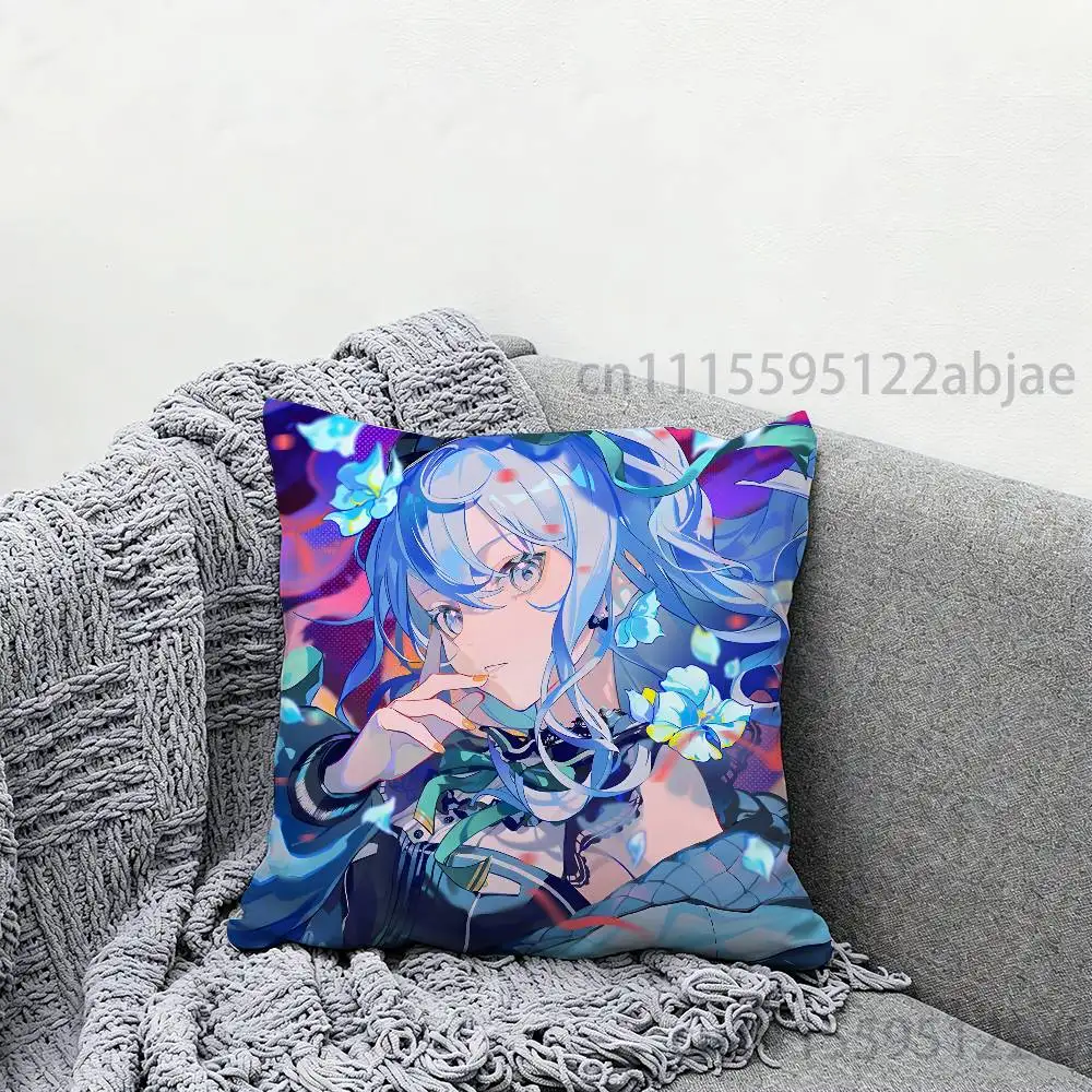 Фото Наволочка S-Suisei Hoshimachi Hololive 40x40 см, декоративная, для подушки на стул, чехол для подушки своими руками. №2
