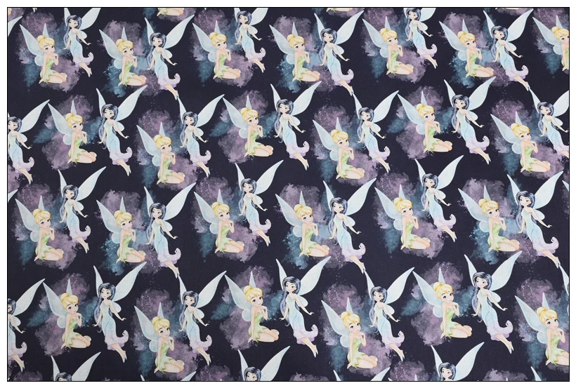 Ширина 110 см персонажи Диснея принцесса Ститч Звездные войны хлопковая ткань для