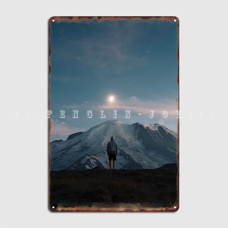 

Горы металлический знак постер клуб бар