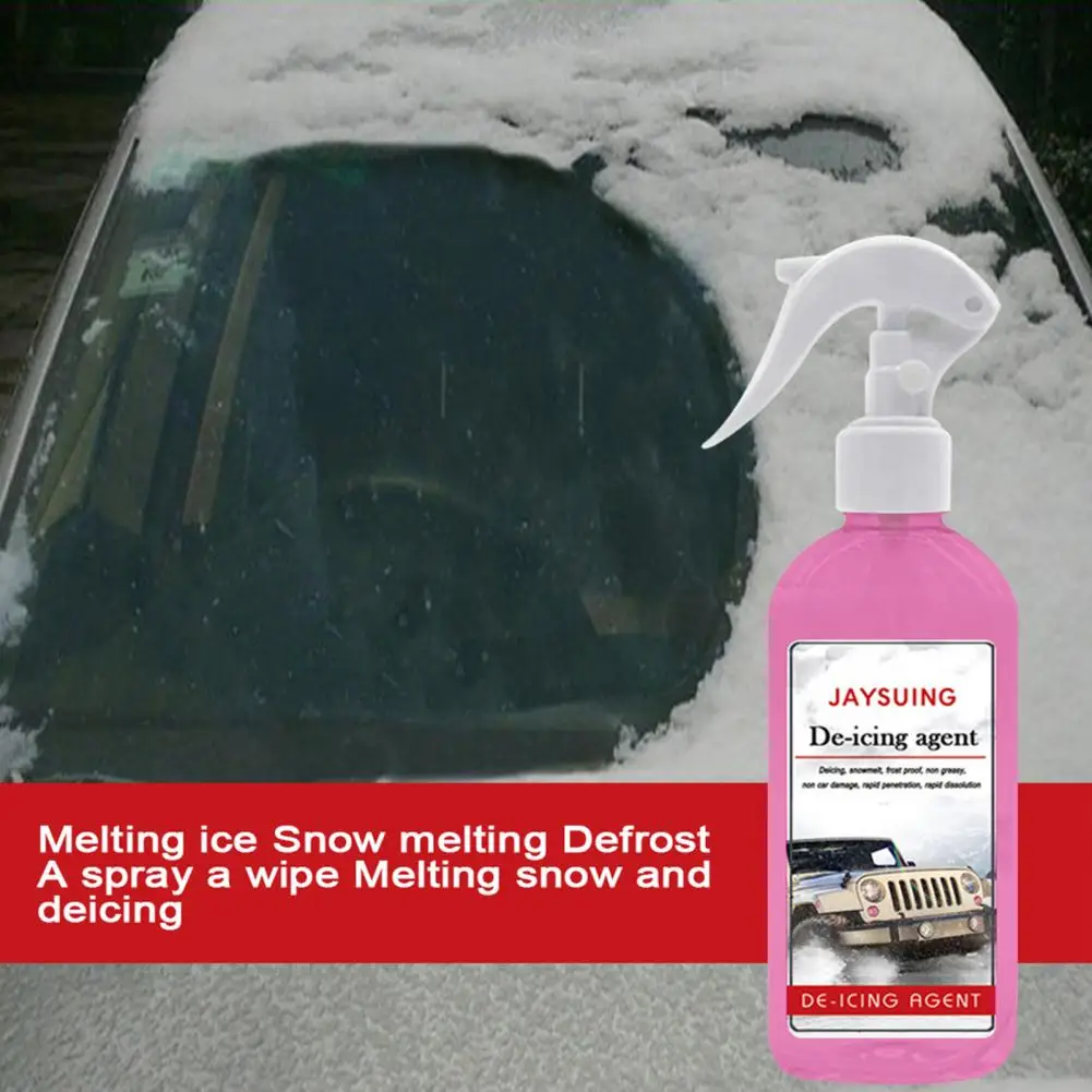 

100ML Car De-Icer Spray Windshield De-icer Spray Snow Melting Agent Prevents Re-freezing Thawing Spray Fast Acting Melts Ice