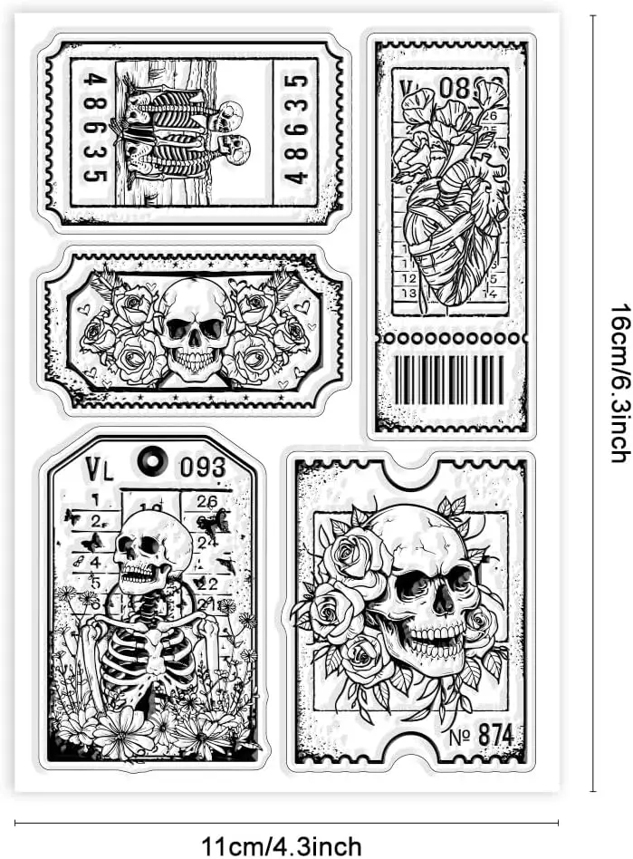 Новинка 2024 ярлык на Хэллоуин фотоальбом для скрапбукинга прозрачный силиконовый