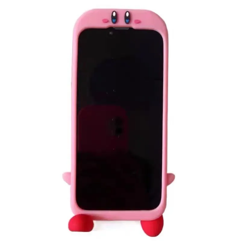 Kirby 3D Stereoscopic Phone Cases For iPhone 14 13 12 11 Pro Max XR XS X 7 8 14 pro MAX  Back Cover