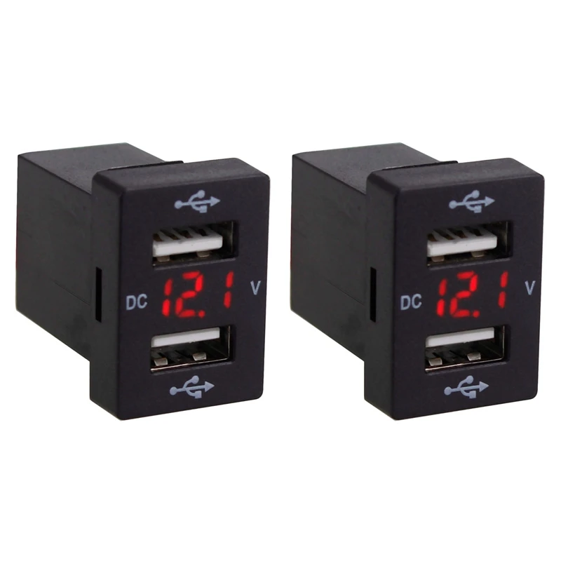 

3x12 В Автомобильное зарядное устройство с предохранителем для Toyota 5 В 4,2 а автомобильное зарядное устройство для телефона светодиодный диспл...