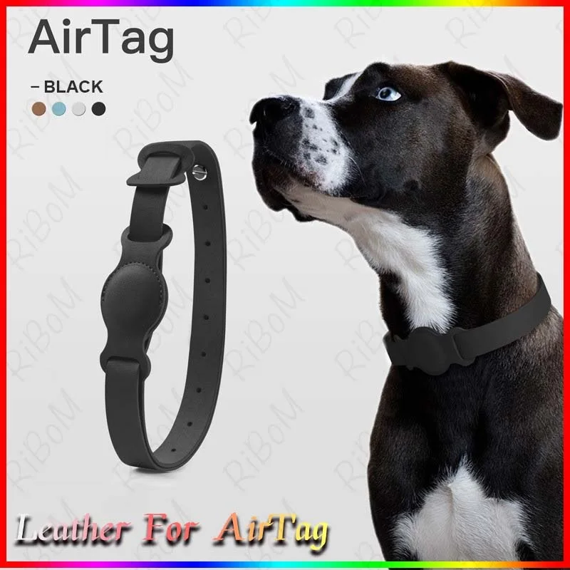 

Новый чехол для Airtag, кожаный ошейник для собак и кошек для Apple AirTag, устройство для отслеживания местоположения домашних животных, аксессуары...
