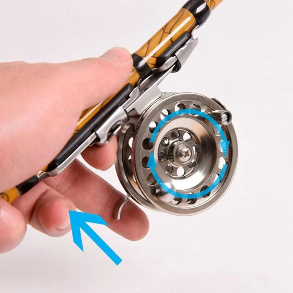 Катушка из алюминиевого сплава для ловли нахлыстом с правой ручкой