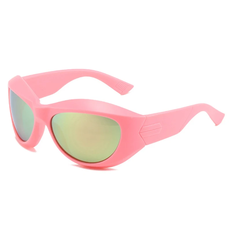 Cyber Y2K Sunglasses Women Punk Fashion Geometric Wraparound Sun Glasses Men Luxury Brand Designer Goggles Vintage Gothic Shades