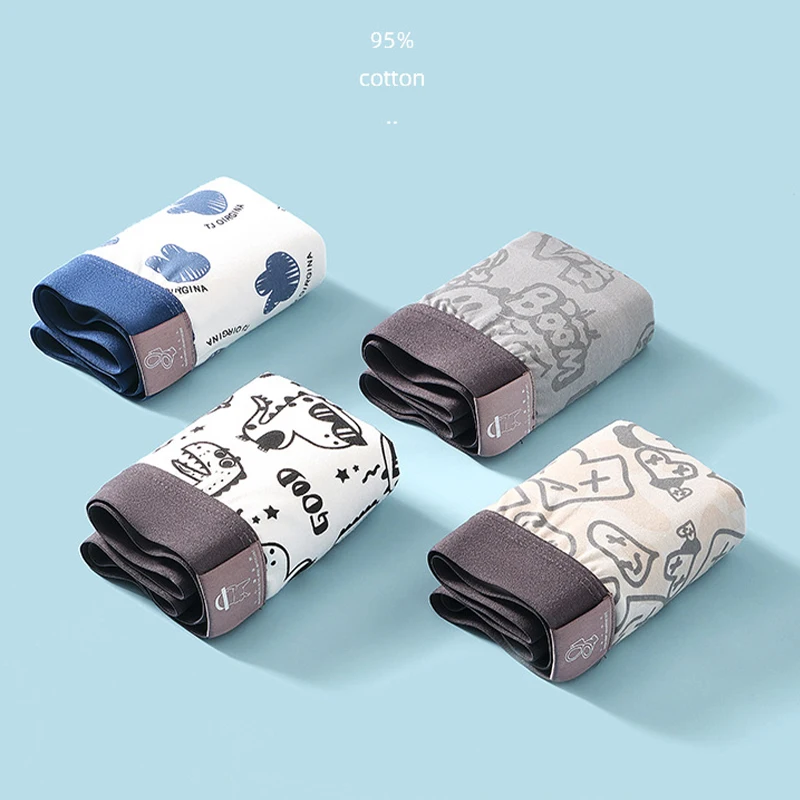 GYMIGO 3/5 PCS Men Panties Mens Cotton Seamless Soft Underwear Man Breathable Shorts Male Underpants For Men Briefs