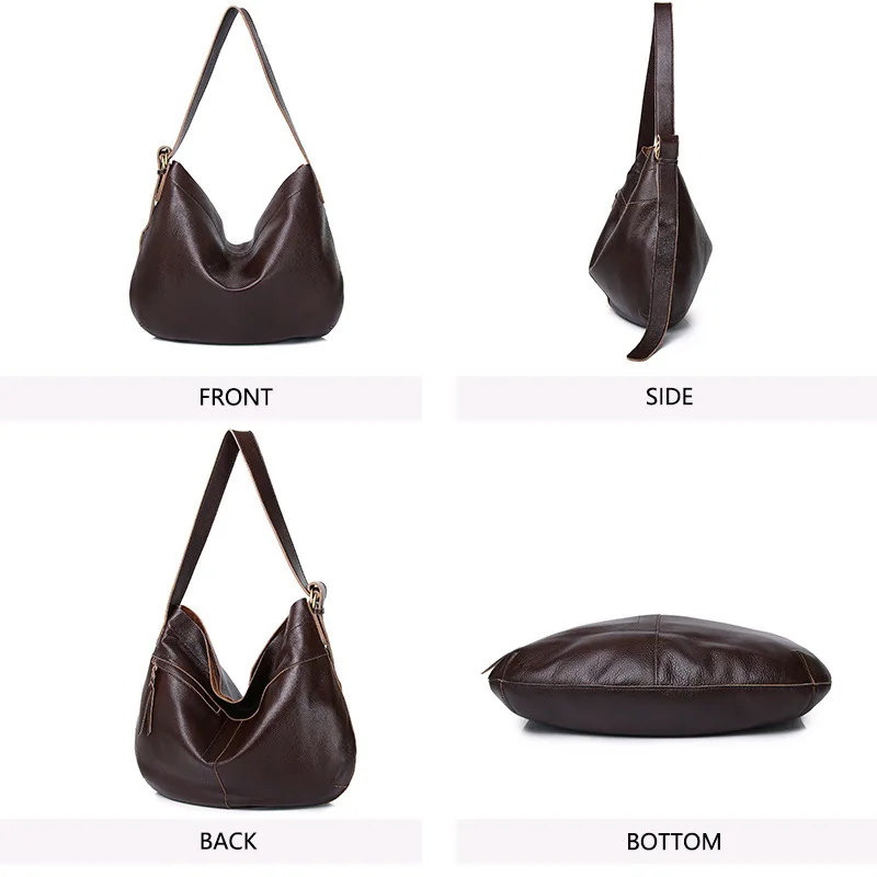 Motingsome Ретро сумки на плечо из 100% натуральной кожи женская сумка роскошная