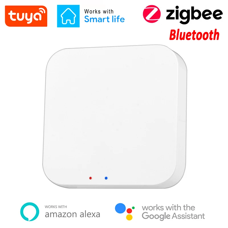 

Шлюз Zigbee 3,0 с Bluetooth BLE MESH, многорежимный хаб, беспроводной мост для умного дома, дистанционное управление через приложение Tuya для Alexa Google