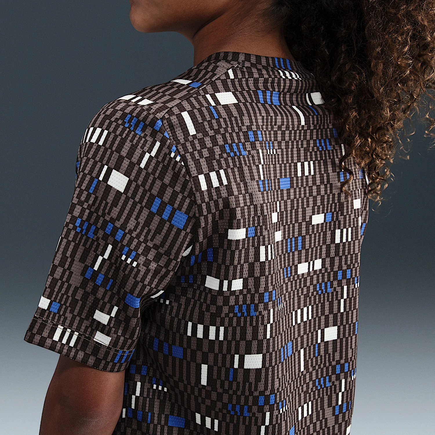 Оригинальная футболка Nike Dri FIT для подростков с полным принтом, дышащая, модная и повседневная, с короткими рукавами, модель HV0204-237. (art.: 3920dccdba3d9) - 3920dccdba3d9