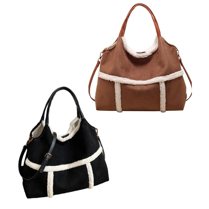 

Winter Shoulder Bag Women PU Handbag Crossbody Bag Casual Bag Fashionable Shoulder Bag with Ample Storage for Girls